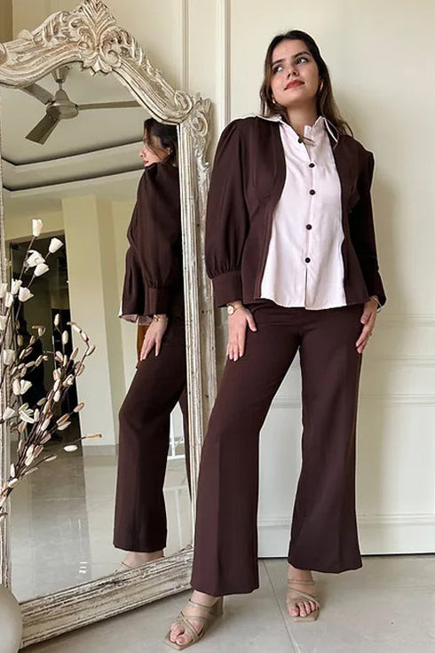 Tyra Two Tone Brown Coord